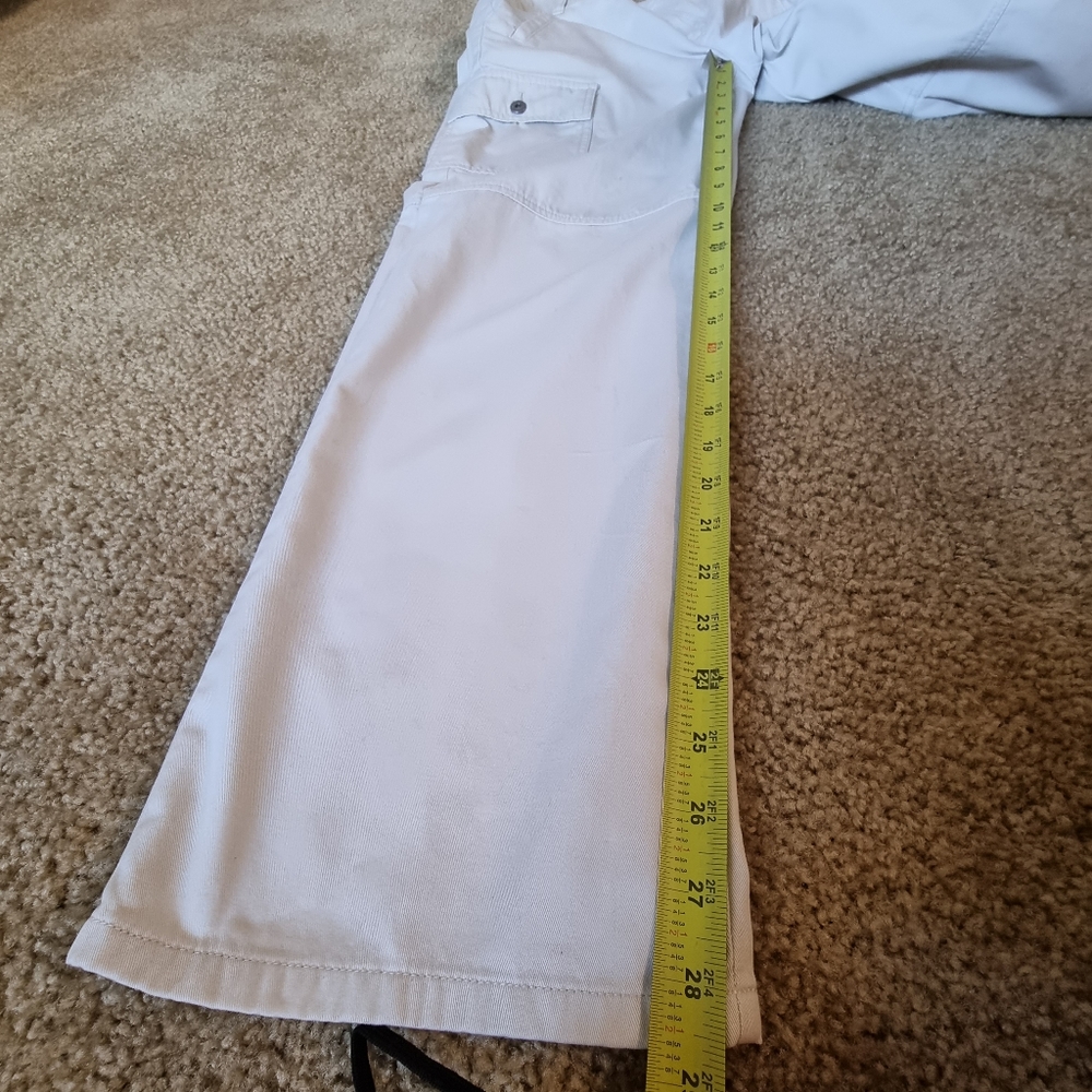 Liz Claiborne y2k vintage cream/beige Michaela cargo pants size 8P - Picture 10 of 13